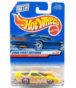 Hot Wheels Pro Stock Firebird Yellow Variation 2000 First Edition Collector #064 - Picture 1 of 12