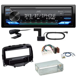 JVC KD-X482DBT Bluetooth DAB Einbauset Toyota Aygo Citroen C1 Peugeot 108 - Bild 1 von 1