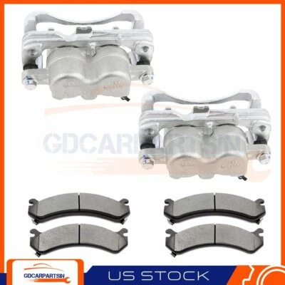 2X Front Brake Calipers And 4X Brake Ceramic Pads For 2003-2005 GMC Savana 2500 - Image 1 of 4