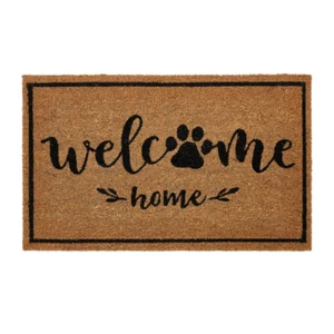 DOG PAW DOORMAT Welcome Home Coir Outdoor 18" x 30" - Picture 1 of 12