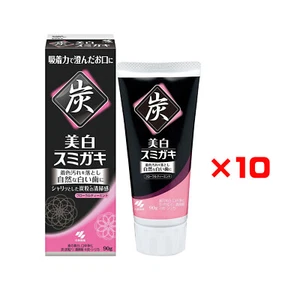 Whitening Toothpastes SUMI GAKI charcoal grains charcoal and silic Set of 10 - Picture 1 of 3