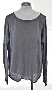 360 Sweater Jumper Sweater Linen Slouchy Knitted Blouse Long Sleeve Lounge Small - Picture 1 of 9