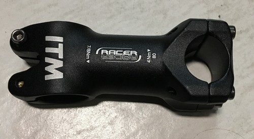 Potence ITM Racer 1 1/8 Sans Filetage - 110mm - 31,8mm - Noire - Route CX Gravel