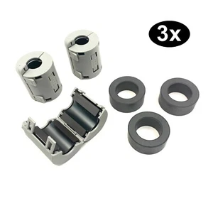 3x Klappferrit mit Ringkern Entstörfilter Kabel Mantel Ferritkern Ø13mm #R1-D8 - Bild 1 von 1
