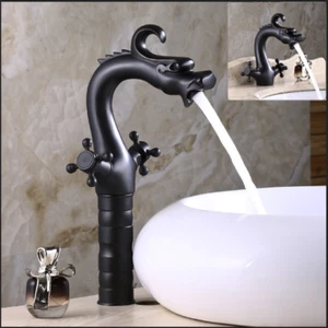 Grifo de baño de aceite negro con manijas dobles grifos mezcladores generalizados - Imagen 1 de 20