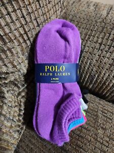 Polo Ralph Lauren Women's Ankle Socks Bright Color 6pairs Low Cut