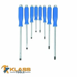 8 Piece Hammer Head Screw Driver Set with Metal Strike Zone by KlassTools - Picture 1 of 3