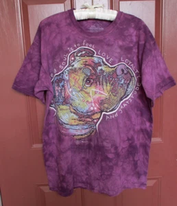CLEARANCE The Mountain Tee Shirt Cotton LG Pit Bulldog LOVE LOYALTY GRATITUDE - Picture 1 of 4
