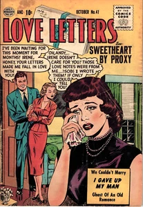 Love Letters # 41 Romance Golden Age Comic - Picture 1 of 2