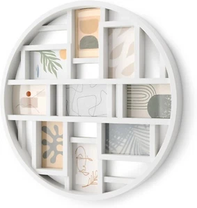 Umbra Luna 9-Opening Collage Wall Frame, White - Picture 1 of 8