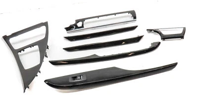 2013 BMW 650i GRAN COUPE (F06) INTERIOR DASH DOOR CONSOLE TRIM SET/7 (OAK WOOD) - Image 1 of 4