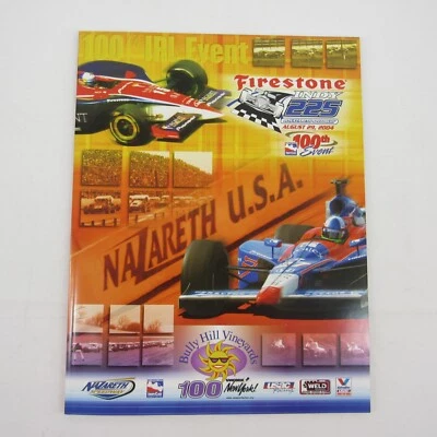 2004 Firestone Indy 225 Nashville Speedway Souvenir Program IRL IndyCar - Image 1 of 4