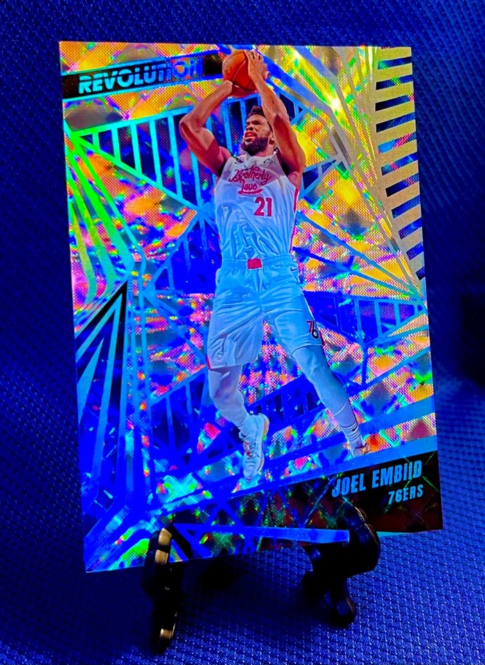 2023-24 Panini Revolution SSP Future Frame Parallel Joel Embiid d#/60 #95 76ers - Image 1 of 4