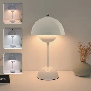 Modern Touch Control Table Lamp 3 Color Temperatures USB Rechargeable Desk Lamp - Picture 1 of 33