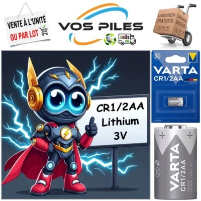 Pile VARTA CR1/2AA CR1/2R6 CR14250 6127 ECR1/2AA BR1/2AA ( Lithium 3V 950 mAh ) - Photo 1/4