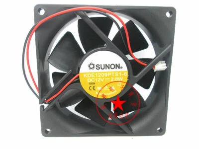  SUNON KDE1209PTS1-6 DC12V 2.8W 9025 90mm cooling fan 2pin - Image 1 of 2
