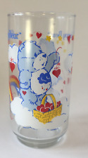 Care Bears Drinking Glass Clear American Greetings Vintage 1984 Grumpy Bear New