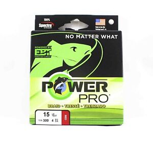 Power Pro Braided Spectra Line 15lb by 300yds Red (4717)