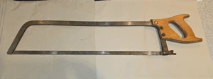 Antique Hack Saw PRITZLAFF 24" Blade Wood Handle - Picture 1 of 5