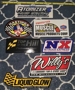 7pcs Lot "LARGE SIZE" Racing Hot Rod Muscle Car Vinyl Decals Stickers NX Trucks - Bild 1 von 4