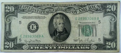 1950  $20 Green Seal Federal Reserve Note  E28983069A  Richmond Virginia - Image 1 of 4