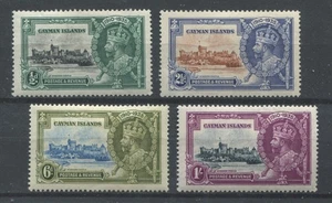 Cayman Islands KGV 1935 Silver Wedding set mint o.g. hinged - Picture 1 of 1