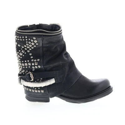 Botas de vestir informales A.S. 98 Sid para mujer de cuero negro con cremallera 36 Foto 1 de 4