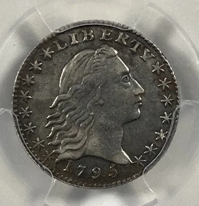 1795 Flowing Hair Half Dime. .05. PCGS XF Detail. Looks Amazing. - Picture 1 of 5