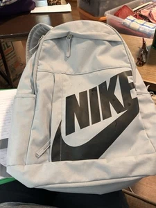 Nike Elemental Backpack Gray W/ Black Logo Back To School Special Excellent Cond - Picture 1 of 3
