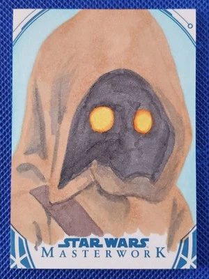 2018 topps JAWA sketch card art NATHAN KENNETT star wars MASTERWORK - Image 1 of 4