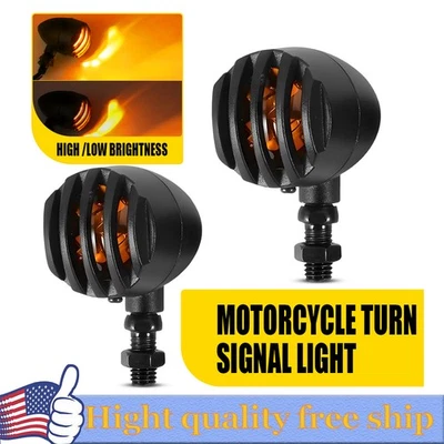 Fit Honda Shadow VLX 600 VT750 VT1100 Motorcycle Turn Signals Light Blinker EOOK - Image 1 of 4