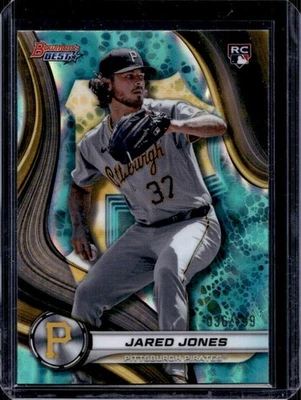 2024 Bowman's Best Jared Jones RC Aqua Lava Refractor Rookie #36/199 Pirates - Image 1 of 2