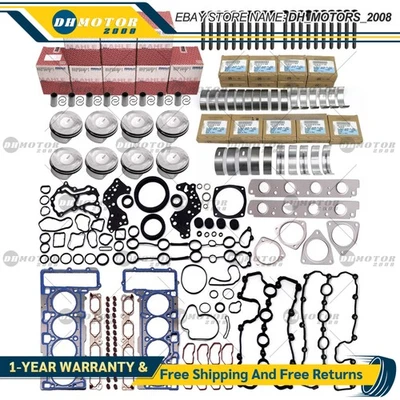 Engine Overhaul Rebuilding Pistons Gasket Bearings Kit for VW Audi Q7 A8 S5 4.2L - Image 1 of 4