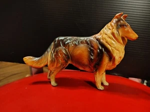 Vtg Collie Dog Lefton Japan Porcelain Figurine H7328, 8.5" Long 5" Tall - Picture 1 of 16