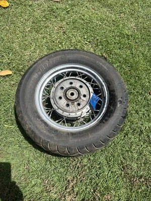 Llanta de cubo de rueda trasera con cordones Kawasaki Vulcan 1500L VN1500L & 88 VN-15SE VN1500B Foto 1 de 4