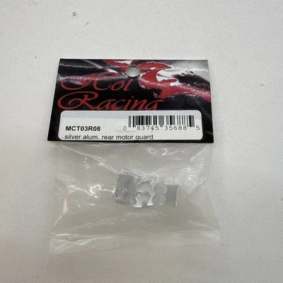 Hot Racing MCT03R08 Aluminum Rear Motor Guard (Silver) - Losi Micro 1/36 T B59 - Image 1 of 2