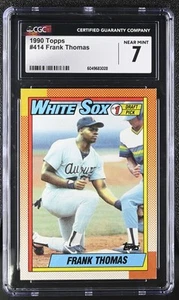 1990 Topps Frank Thomas #414 Baseball CGC 7 - Picture 1 of 2