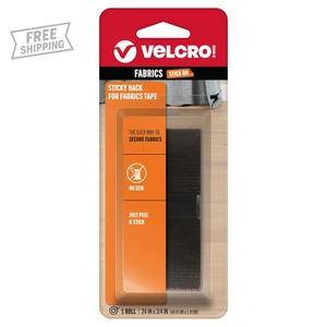 Klebende Rückseite für Stoffe | 24" x 3/4" Klebeband mit Kleber | kein Nähen erforderlich | Zuschneiden - Bild 1 von 12
