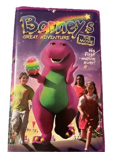 Barney's Great Adventure: The Movie VHS Tape Video 1998 Clamshell His 1st Movie - Foto 1 di 4