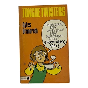 Gyles Brandreth Tongue Twisters Knight Books 1977 Vintage Humor Taschenbuch - Bild 1 von 6