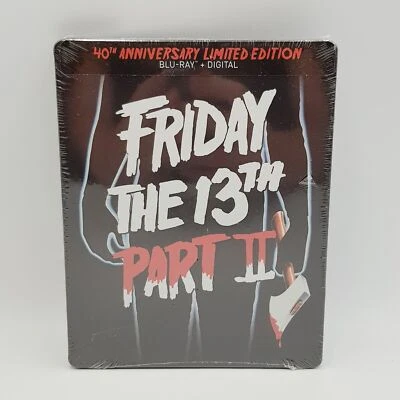 FRIDAY THE 13TH Part II Blu-Ray 40th Anniversary Limited Edition Steelbook NEW - Image 1 of 4