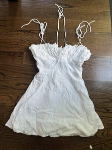 Mini robe été femme AS YOU taille 4 noyaux de chalet blancs doublés made India - Photo 1/9