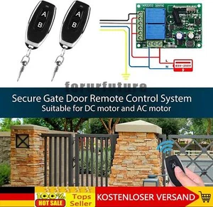 433MHz Funk Universal Garagentor Handsender 5X Fernbedienung +Empfänger AC220V - Bild 1 von 13