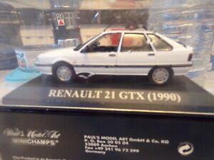 Voiture miniature 1/43ieme..Renault 21 GTX..Coffre a Hayon...de 1990..s/boite
