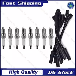 8 bujías y cables de iridio real OEM 9748HH para GMC Chevy Hummer 5.3 6.0 - Imagen 1 de 6