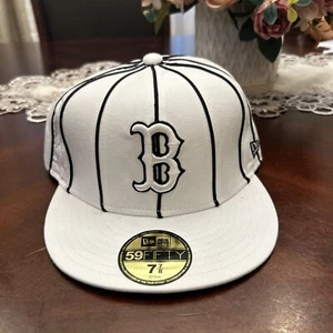 59fifty New Era Men's Cap Hat MLB Boston Red Sox Fitted Cap 7 7/8 *RARE* - Picture 1 of 9