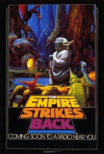 The Empire Strikes Back (1980) Radio Poster, Reproduction, SS, Unused NM, Rolled - Picture 1 of 1