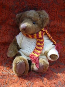  Russ Britannia Airways Bear With Jumper & scarf 7" approx (B53) - Picture 1 of 3