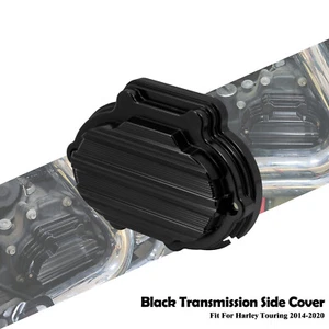 Gauge Black Transmission Side Cover For Harley Touring Electra Road Glide 14-23 - Picture 1 of 17