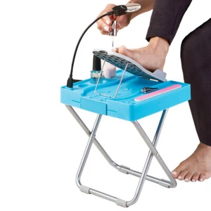 Beauty Footrest with LED Magnifier & Fan for Home Pedicures - Picture 1 of 7
